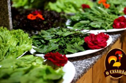 Buffet de saladas Galeteria o Casarão